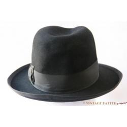 originele Vintage Gleufhoed Stetson zwart 56