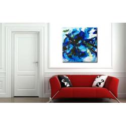 d923 Abstract modern olieverf schilderij 100x100cm