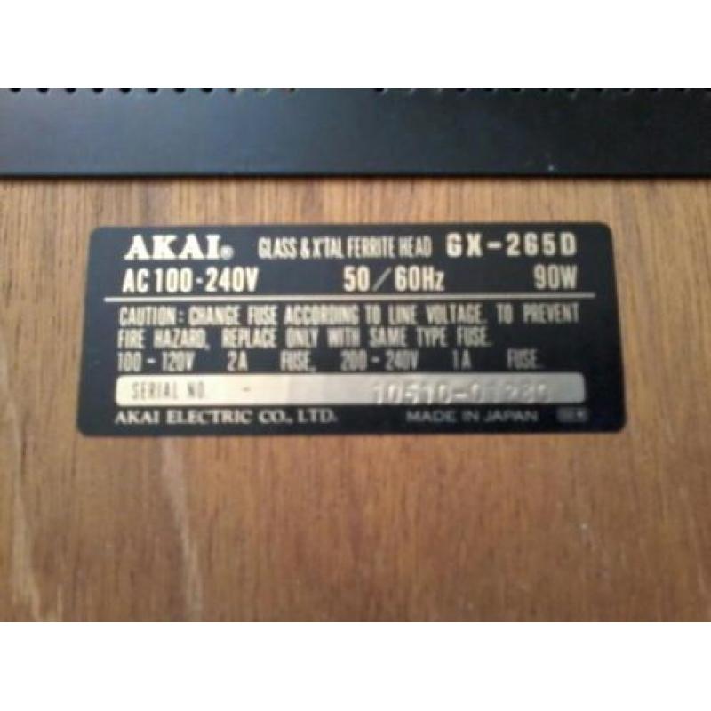 Akai tapedeck gx-265 d