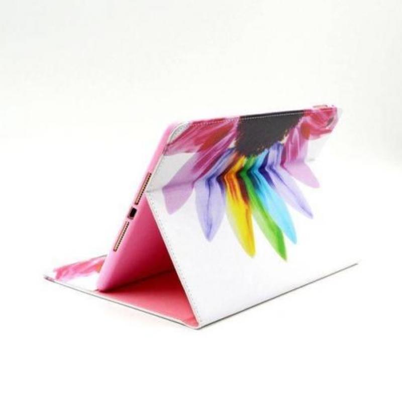 Kleurrijk bloem iPad 2, 3 en 4 bookstyle