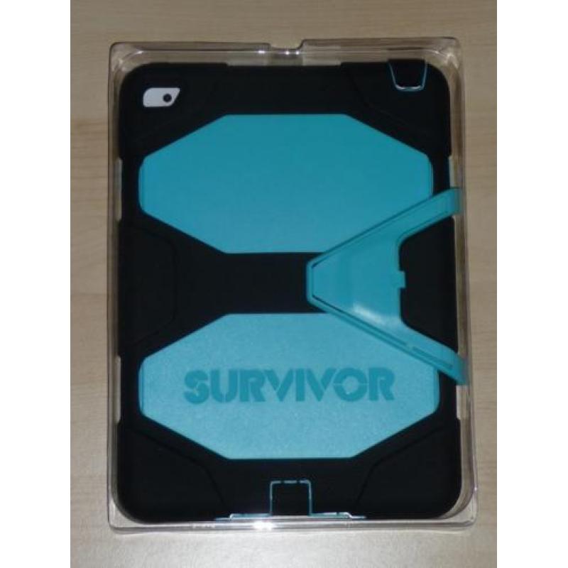 Griffin Survivor Apple iPad Air 2 hoes zwart-licht blauw