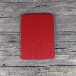 OU Case Rood TPU Leather Flip Cover Met Standaard iPad Air