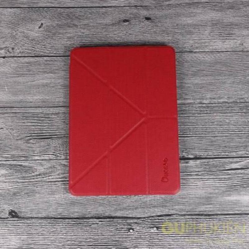 OU Case Rood TPU Leather Flip Cover Met Standaard iPad Air