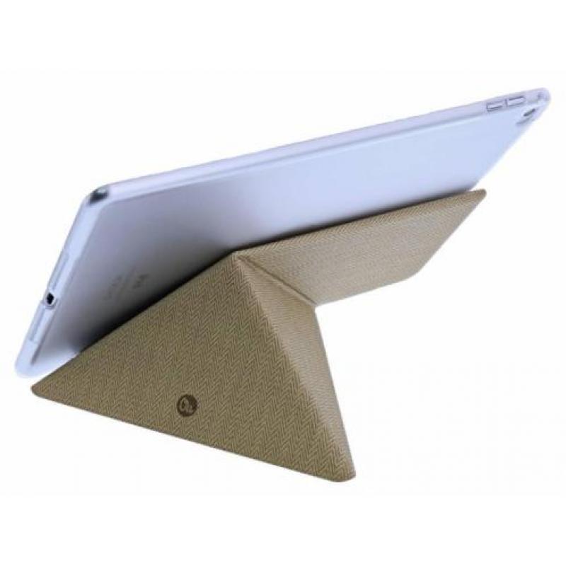 OU Case Gold TPU Leather Flip Cover Met Standaard iPad Air