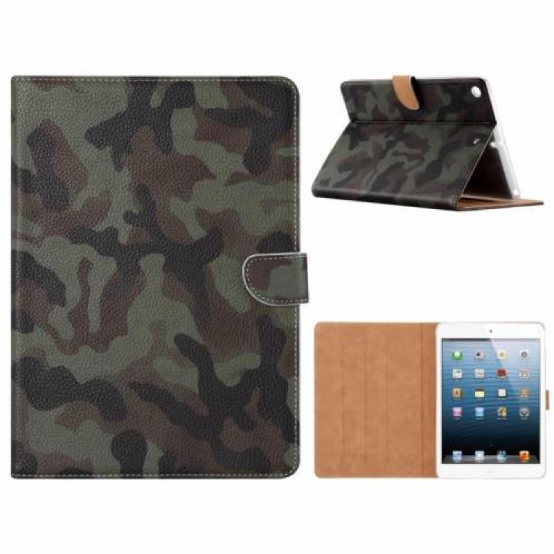 Ntech iPad 9.7 inch (2018) / (2017) Donker Camouflage Desig