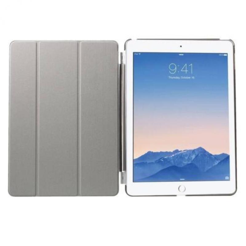 Apple iPad Air 2 - PU Lederen Case Flip Cover Tri-fold Stand