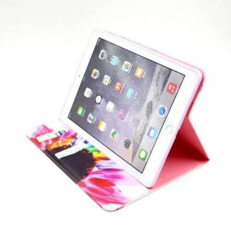 Kleurrijk bloem iPad 2, 3 en 4 bookstyle