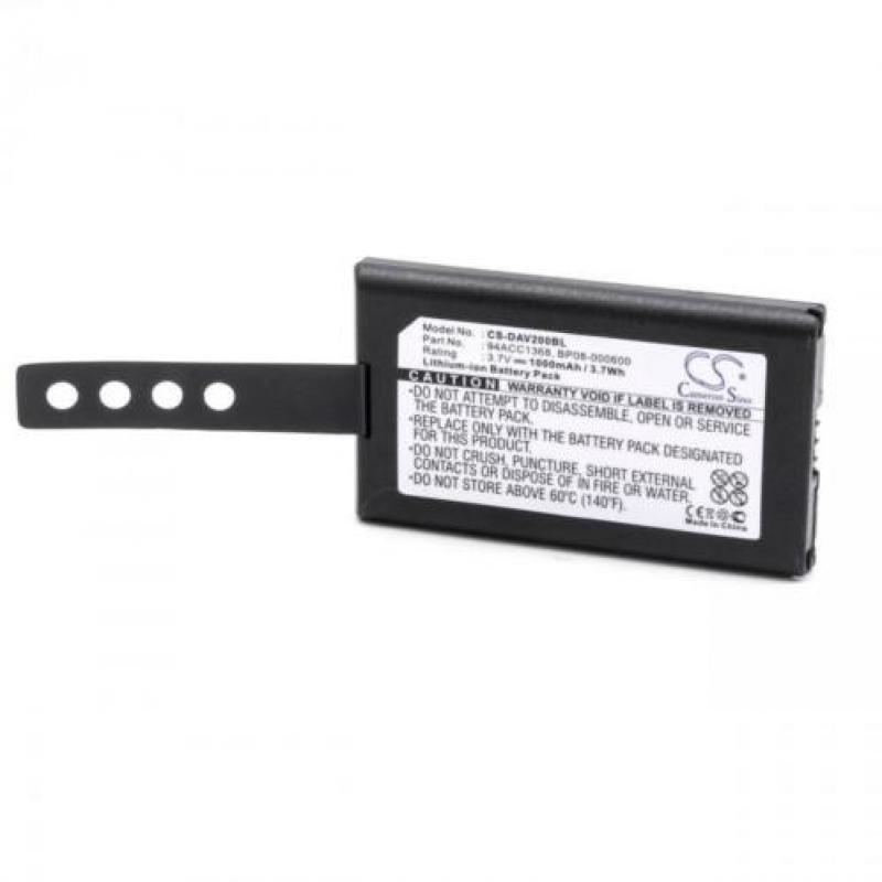 CS Accu Batterij CS-DAV200BL e.a. - 3.7V 1000mAh Datalogic